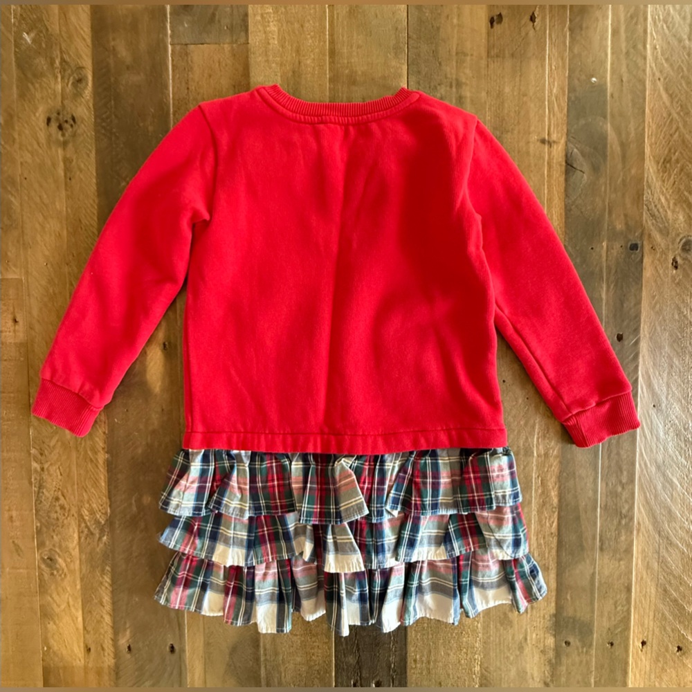 Vineyard Vines - Girls' Tiered Sweatshirt Dress - 4T - Picture 3 of 3